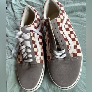 Red checkered vans